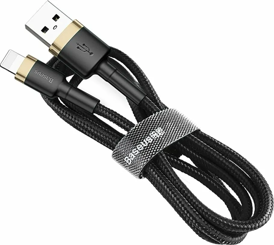 Kabllo Baseus USB-A - Lightning, 3m, e zezë - 5