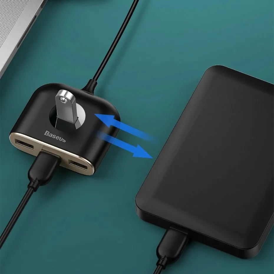 USB Hub Baseus, 1m, 1xUSB 3.0 + 3xUSB 2.0, 5Gbps, e zezë - 11