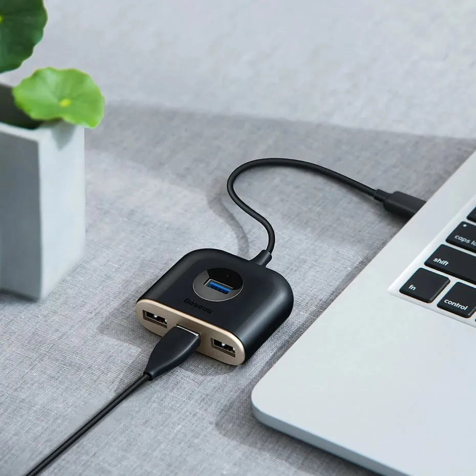 USB Hub Baseus, 1m, 1xUSB 3.0 + 3xUSB 2.0, 5Gbps, e zezë - 15