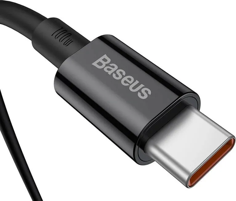 Kabllo Baseus Superior USB-C PD 2.0, 100cm, 100W, e zezë - 4