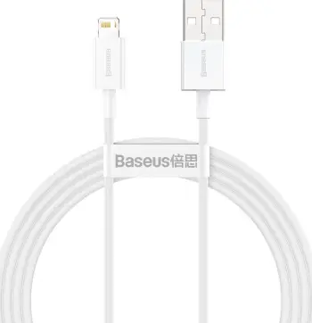 Kabllo Baseus (CALYS-B02) USB-A - Lightning, 1.5m, e bardhë