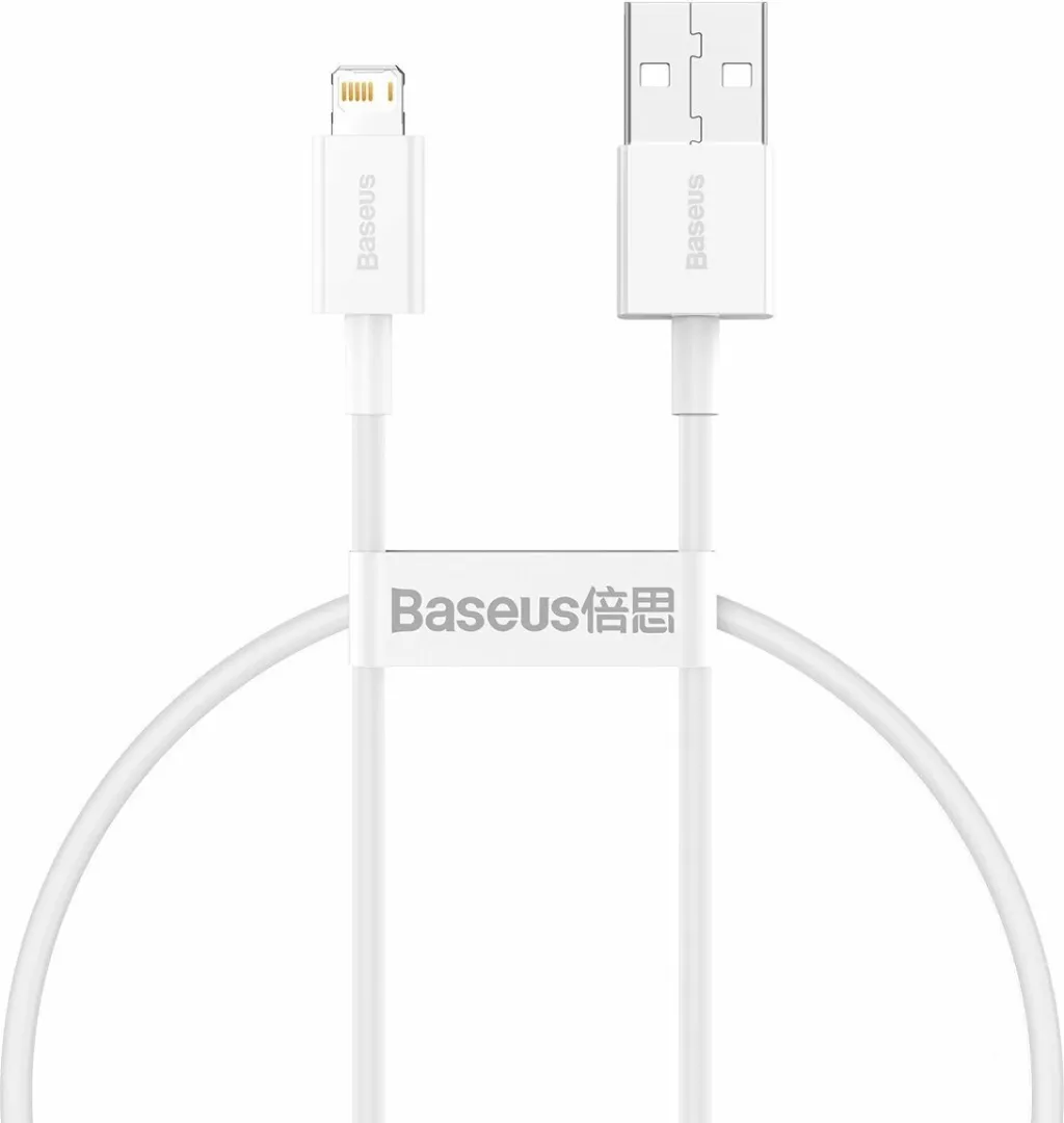 Kabllo Baseus USB-A - Lightning 0.25m, e bardhë - 2