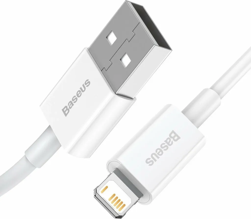 Kabllo Baseus USB-A - Lightning 0.25m, e bardhë - 3