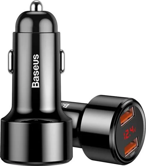 Karikues Baseus BS-C20A, 2x USB-A, 6A, i zi - 1