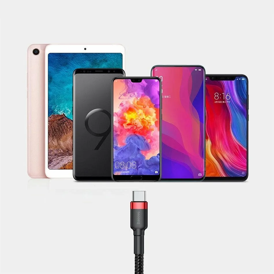 Kabllo Baseus USB-A - USB-C 3m, e kuqe - 17
