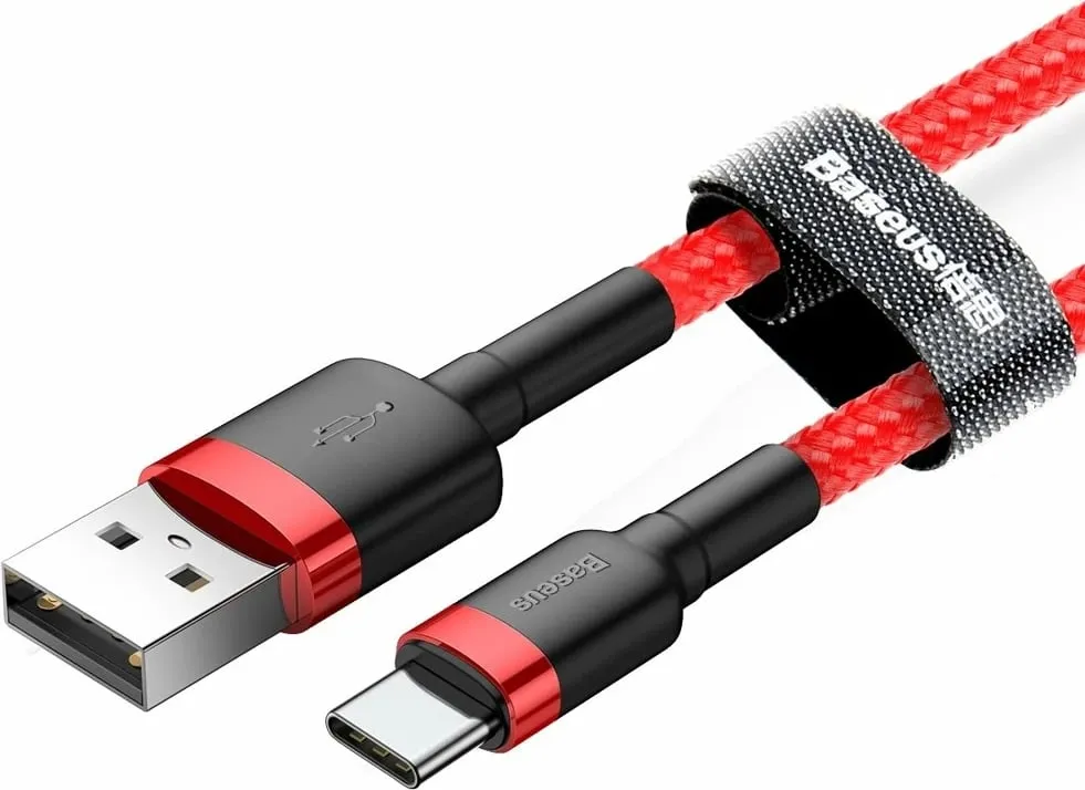 Kabllo Baseus USB-A - USB-C 3m, e kuqe - 3
