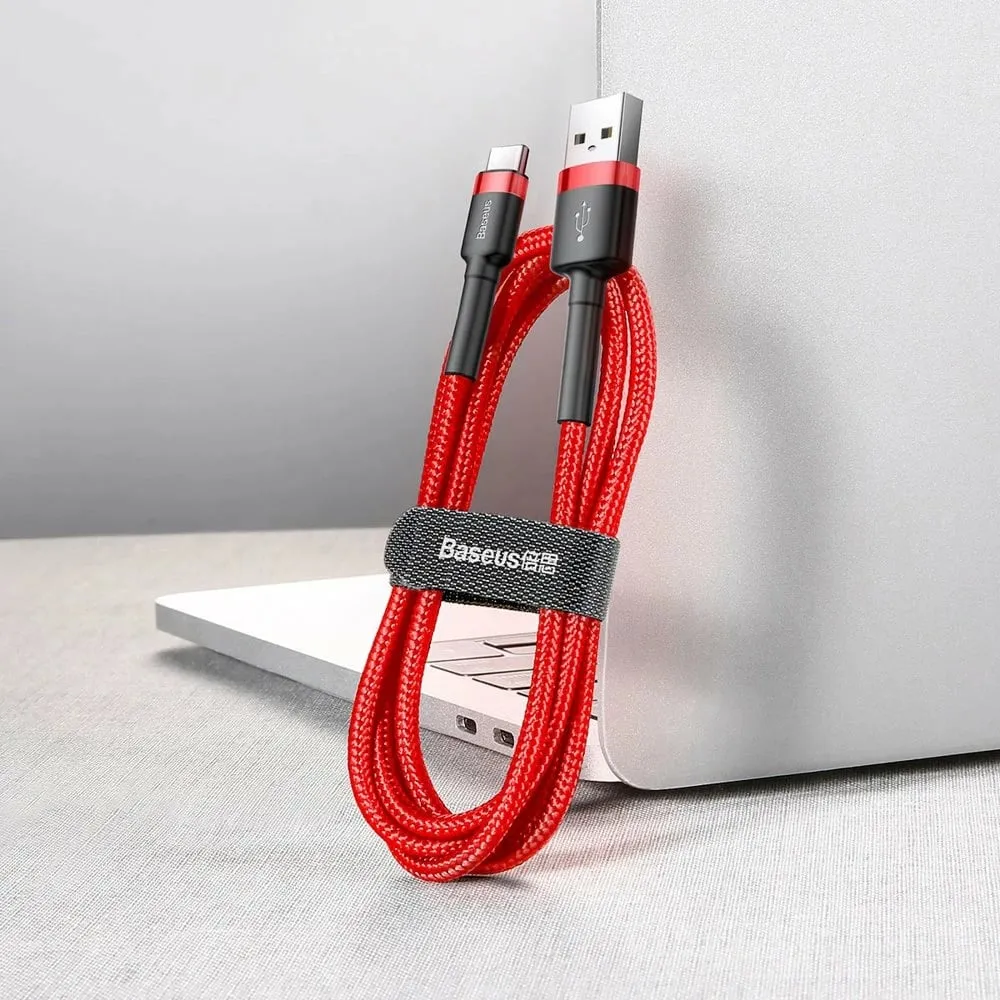 Kabllo Baseus USB-A - USB-C 3m, e kuqe - 5