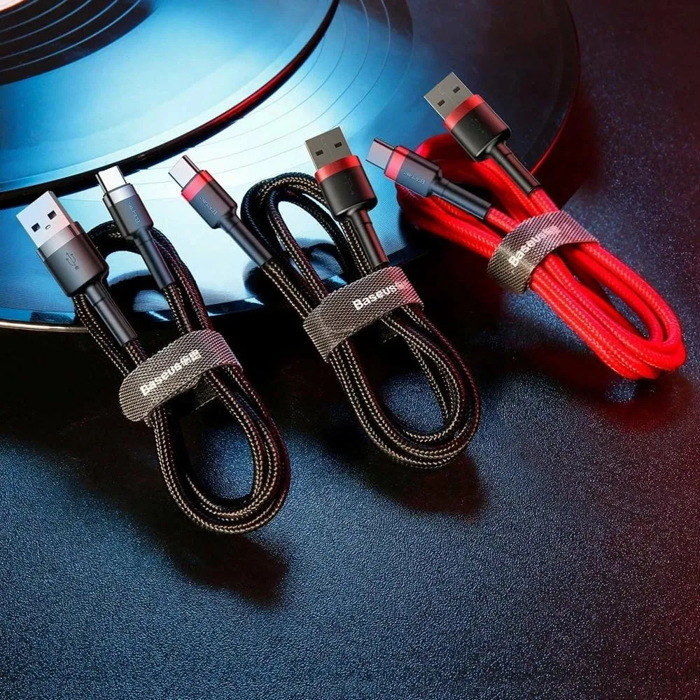 Kabllo Baseus USB-A - USB-C 3m, e kuqe - 6