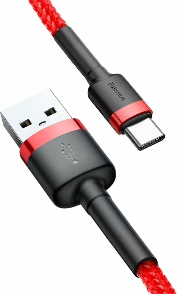 Kabllo Baseus USB-A - USB-C 3m, e kuqe - 7