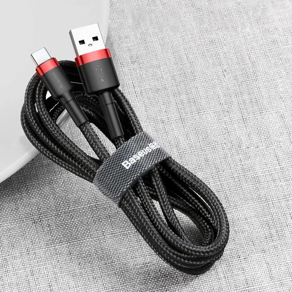 Kabllo Baseus USB-A - USB-C 3m, e kuqe - 9