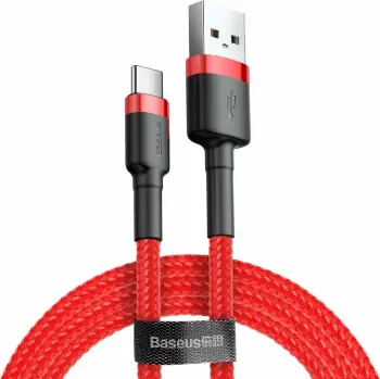 Kabllo Baseus USB-A - USB-C 3m, e kuqe