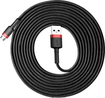 Kabllo Baseus (CAMKLF-H91) USB-A - microUSB, 3m, e zezë