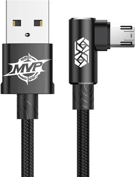 Kabllo Baseus USB-A - microUSB, 2m, e zezë - 1