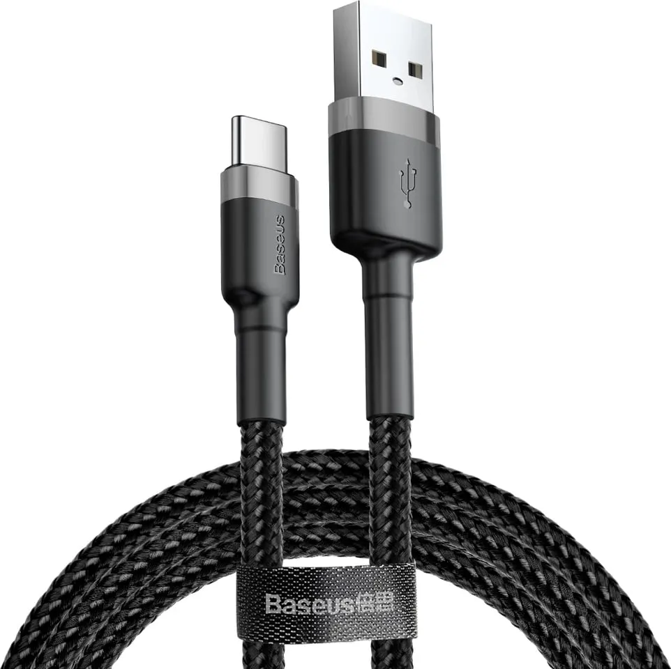Kabllo Baseus USB A - USB C CATKLF-AG1, 0.5m, e zezë - 1
