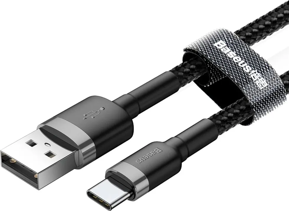 Kabllo Baseus USB A - USB C CATKLF-AG1, 0.5m, e zezë - 2