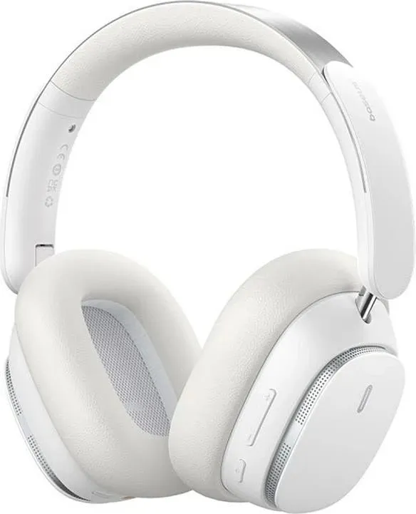 Kufje Baseus Bowie H1 Pro Wireless, USB Type-C, të bardha - 1