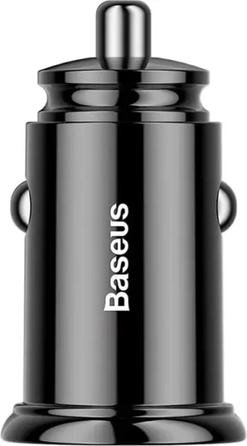 Karikues për veturë Baseus Circular 1x USB-A 1x USB-C 5A, i zi