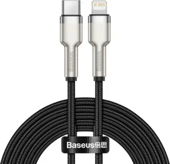 Kabllo BASEUS Cafule Series, USB-C - Lightning, M/M, 20W, 2m, e zezë