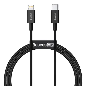 Kabllo për karikim / të dhëna Baseus Superior Series USB-C - Lightning, 20W, 1m, e zezë