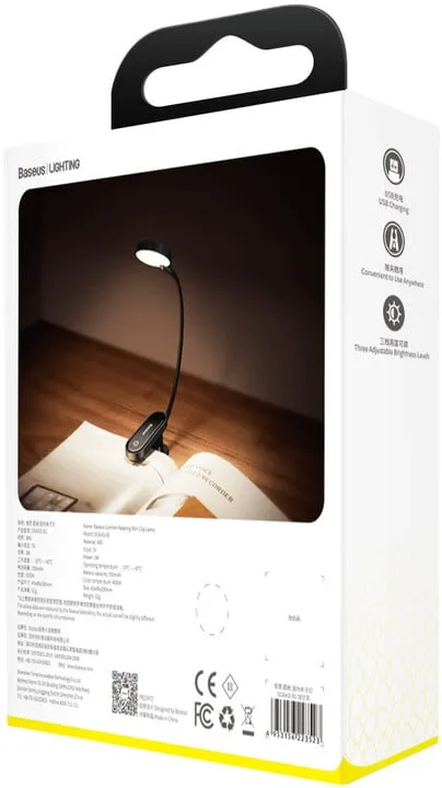 Llambë me kapëse Baseus, LED, 3W, e zezë - 8