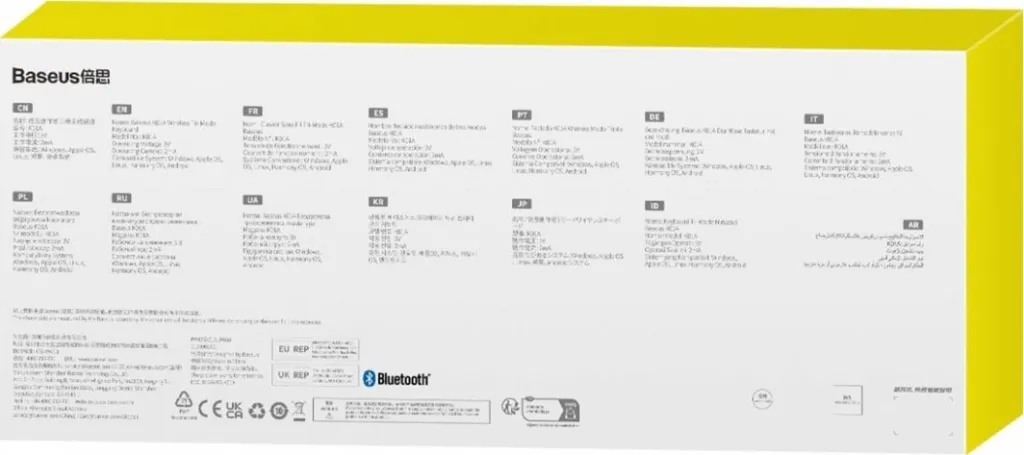 Tastierë Baseus, wireless, US, rozë - 10