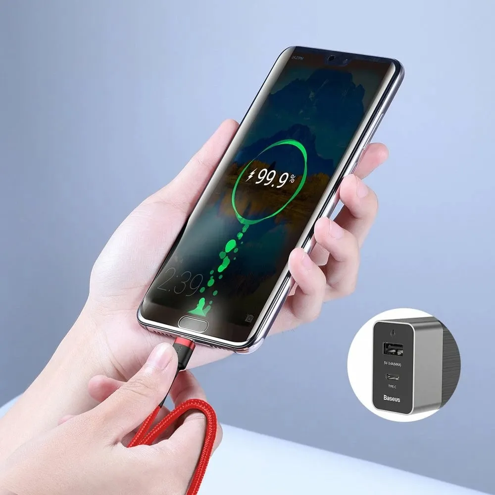Kabllo Baseus CATKLF-G09, USB-C - USB-C, 1m, e kuqe - 6
