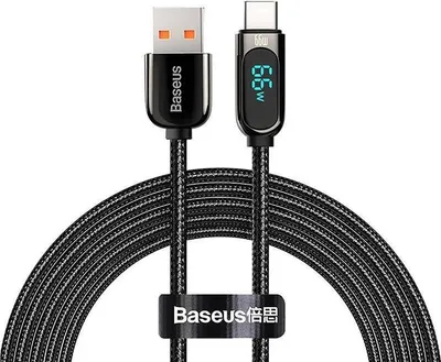Kabllo Baseus, USB C / USB C, 1 m, e zezë - 1