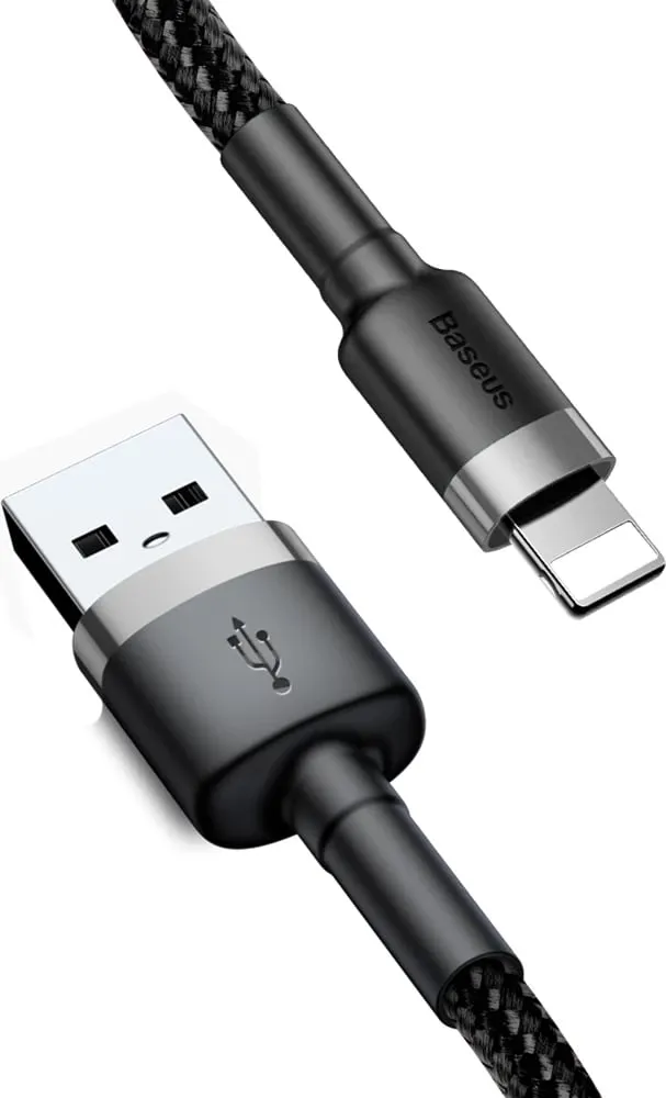 Kabllo Baseus, Lightning / USB A, 1 m, e zezë - 6