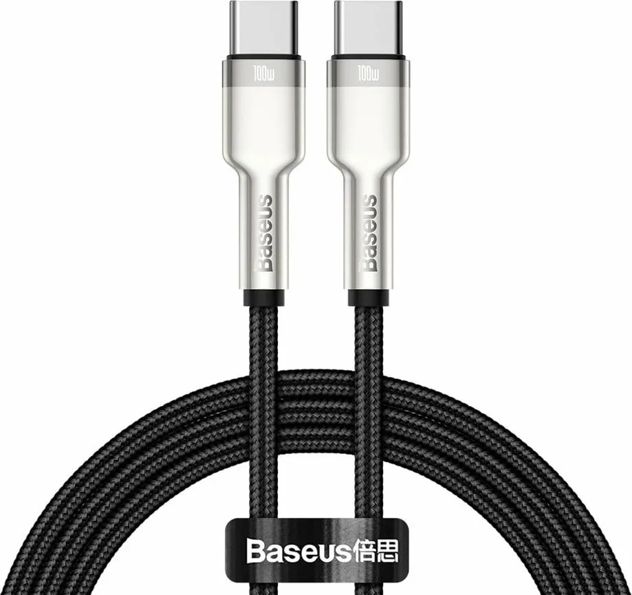 Kabllo Baseus, USB C / USB C, 1 m, e zezë - 1