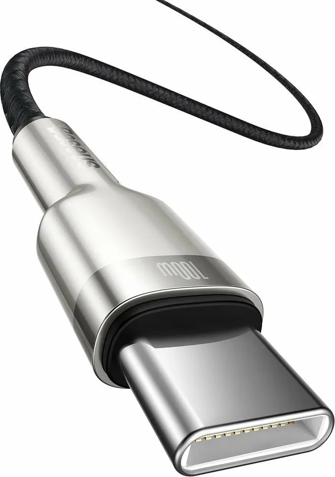 Kabllo Baseus, USB C / USB C, 1 m, e zezë - 2