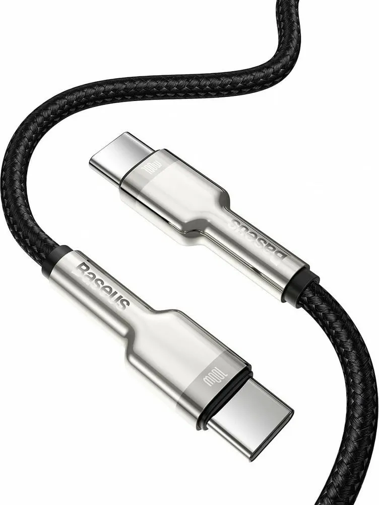 Kabllo Baseus, USB C / USB C, 1 m, e zezë - 3