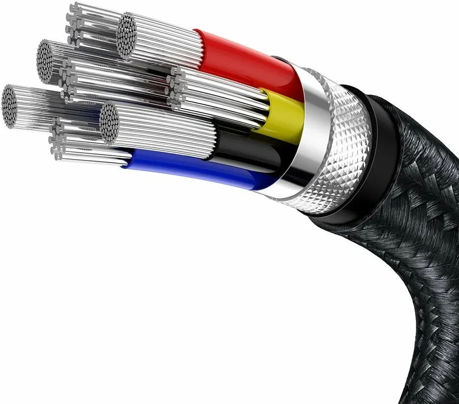 Kabllo Baseus, USB C / USB C, 1 m, e zezë - 6