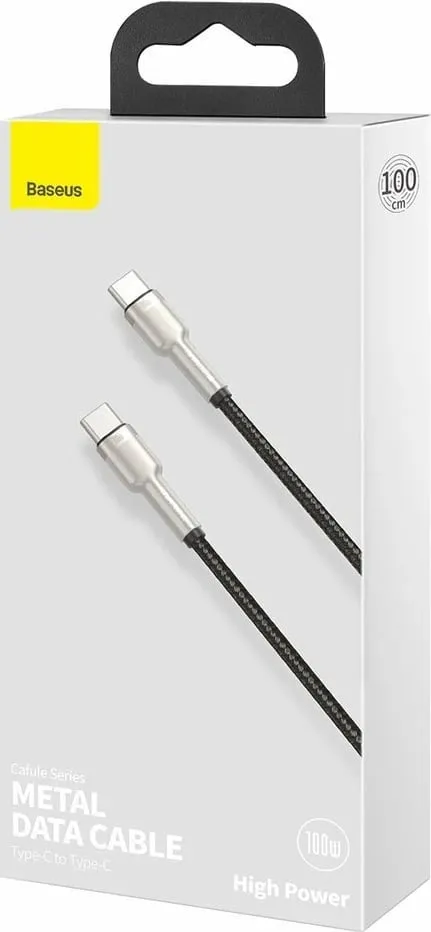 Kabllo Baseus, USB C / USB C, 1 m, e zezë - 7