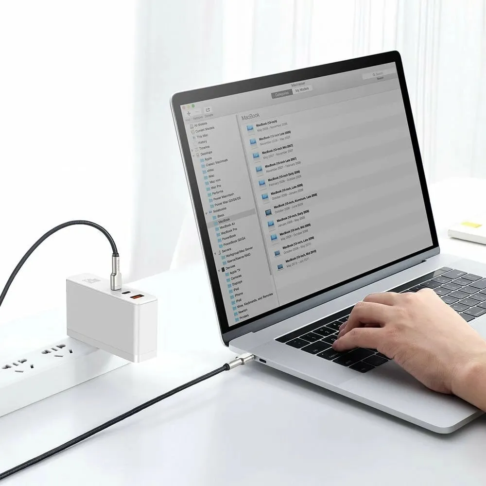 Kabllo Baseus, USB C / USB C, 1 m, e zezë - 10