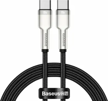 Kabllo Baseus, USB C / USB C, 1 m, e zezë