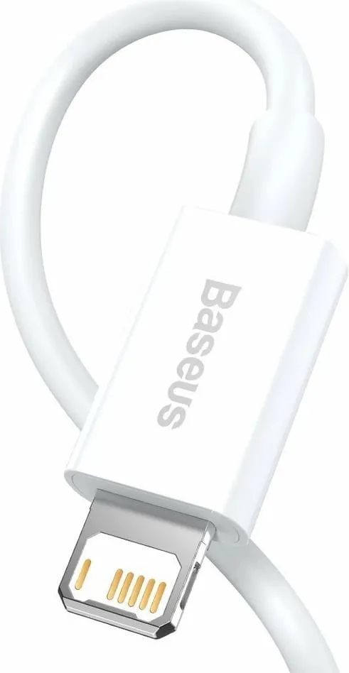 Kabllo BASEUS Superior Series USB-A - Lightning, 2.4A, 1m, e bardhë - 3