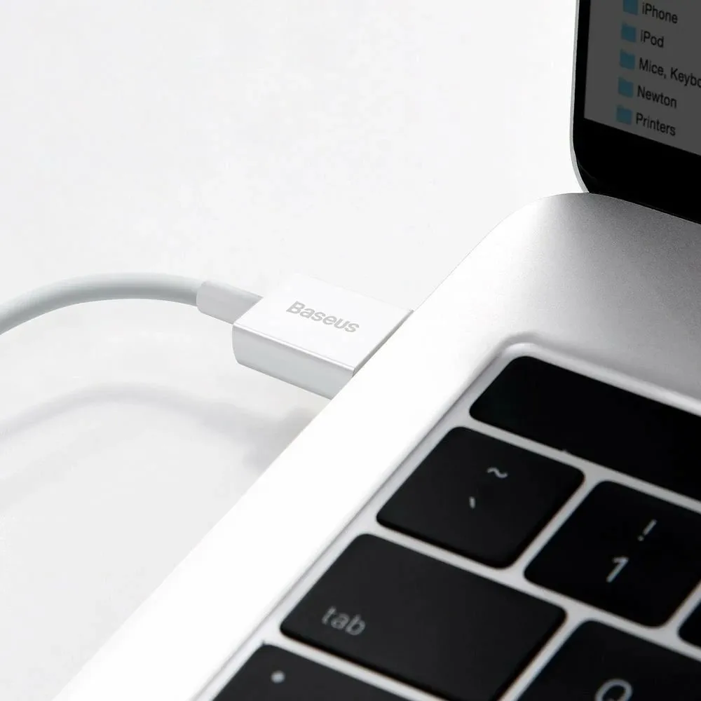 Kabllo BASEUS Superior Series USB-A - Lightning, 2.4A, 1m, e bardhë - 10