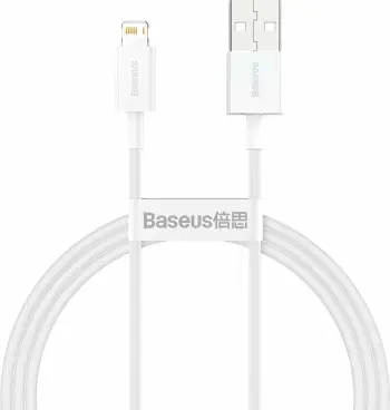 Kabllo BASEUS Superior Series USB-A - Lightning, 2.4A, 1m, e bardhë