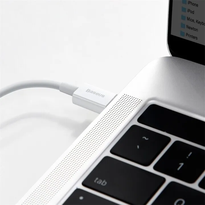 Kabllo BASEUS Superior Series USB-C - Lightning, 20W, 1m, e bardhë - 8