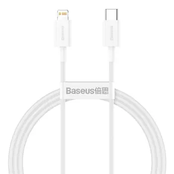 Kabllo BASEUS Superior Series USB-C - Lightning, 20W, 1m, e bardhë