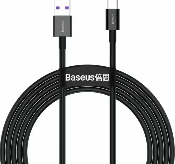 Kabllo BASEUS Superior Series USB-C - USB-C, 66W, 2m, e zezë