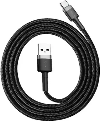 Kabllo Baseus, USB / USB TYPE C, 1 m, e zezë