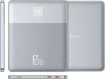 Power bank Baseus Blade2 12000 mAh, LiPo, 65W, Argjend