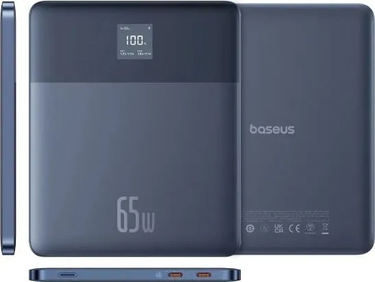 Power bank Baseus Blade2 12000 mAh, 65W, Blu - 1