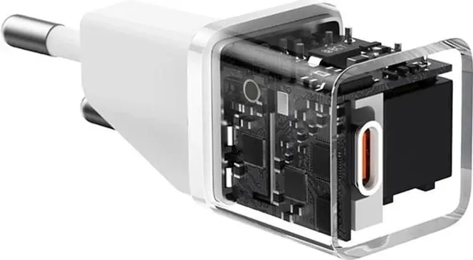 Karikues muri Baseus CCGN050102, USB C 20W, GaN5, i bardhë - 4