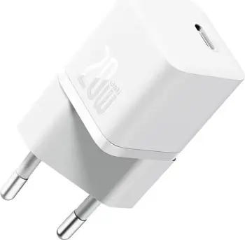 Karikues muri Baseus CCGN050102, USB C 20W, GaN5, i bardhë