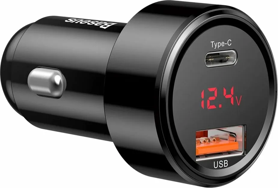 Karikues veture Baseus Magic Series PPS CCMLC20C-01, 45W, USB-C/USB-A, me ekran, zi - 5