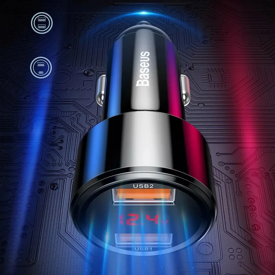 Karikues veture Baseus Magic Series PPS CCMLC20C-01, 45W, USB-C/USB-A, me ekran, zi - 10