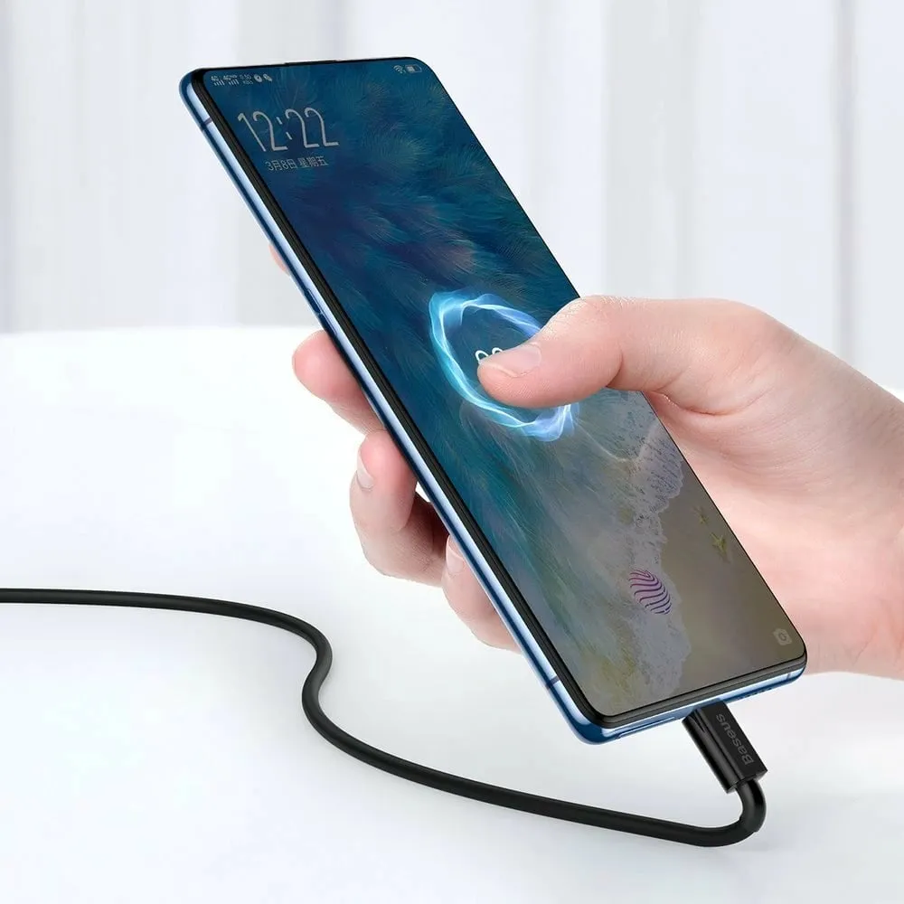 Kabllo Baseus Superior CAMYS-01, USB-A në micro USB, 1m, 2A, e zezë - 7
