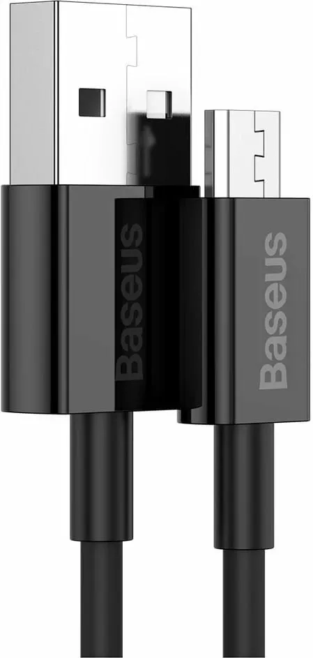 Kabllo Baseus Superior CAMYS-01, USB-A në micro USB, 1m, 2A, e zezë - 8